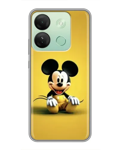Чохол для Infinix Smart 7 HD з картинкою «Міккі на жовтому»