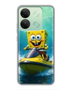 Чехол для Infinix Smart 7 HD с картинкой «Спанч Боб на гидроцикле» Чехол для Infinix Smart 7 HD с картинкой «Спанч Боб на гидроцикле»