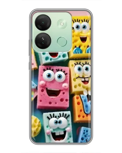 Чехол для Infinix Smart 7 HD с картинкой «Цветные губки»