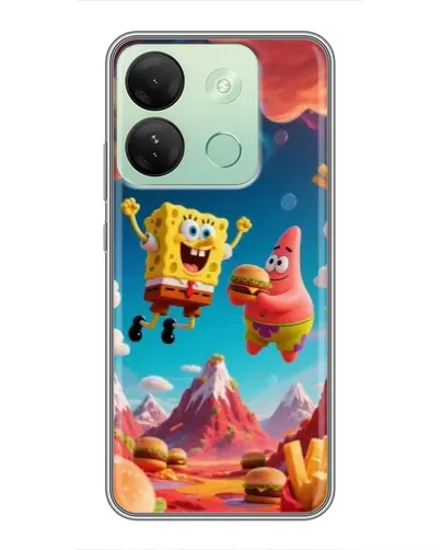 Чехол для Infinix Smart 7 HD с картинкой «Космический фастфуд»