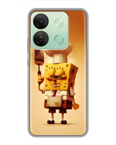 Чехол для Infinix Smart 7 HD с картинкой «Губка Боб повар»