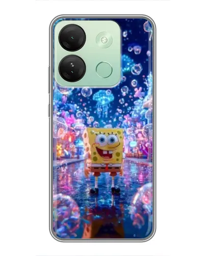 Чехол для Infinix Smart 7 HD с картинкой «Неоновый океан»