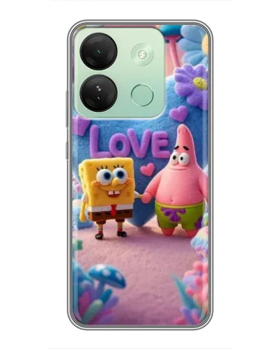 Чехол для Infinix Smart 7 HD с картинкой «Губка Боб Патрик»