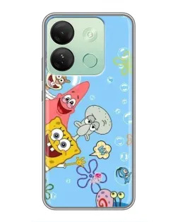 Чехол для Infinix Smart 7 HD с картинкой «Веселые пузырьки»