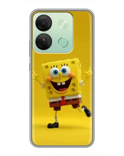 Чехол для Infinix Smart 7 HD с картинкой «Позитивный Губка Боб»
