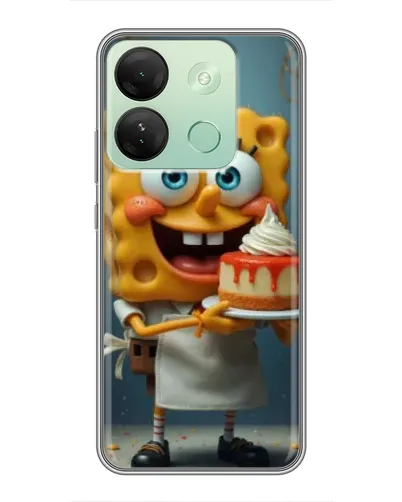 Чехол для Infinix Smart 7 HD с картинкой «Повар Спанч Боб»