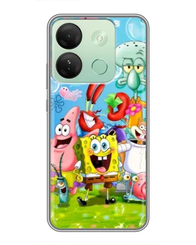 Чехол для Infinix Smart 7 HD с картинкой «Губка Боб и друзья» Чехол для Infinix Smart 7 HD с картинкой «Губка Боб и друзья»
