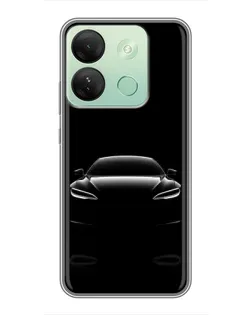 Чехол для Infinix Smart 7 HD с картинкой «Силуэт Tesla Night» Чехол для Infinix Smart 7 HD с картинкой «Силуэт Tesla Night»