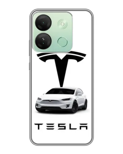 Чехол для Infinix Smart 7 HD с картинкой «Tesla White Style»