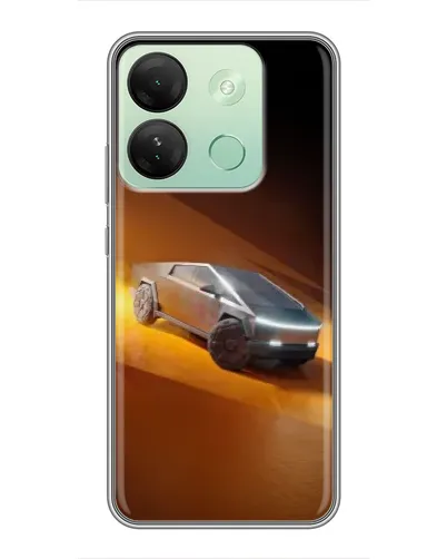 Чехол для Infinix Smart 7 HD с картинкой «Cybertruck в пустыне»