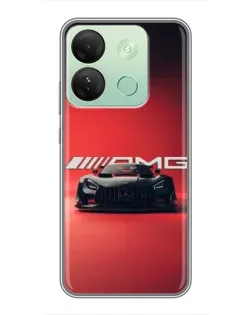 Чехол для Infinix Smart 7 HD с картинкой «Mercedes AMG — красная линия»