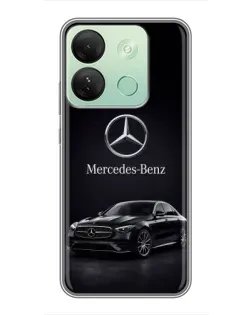 Чехол для Infinix Smart 7 HD с картинкой «Mercedes — решетка радиатора»