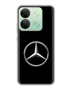 Чехол для Infinix Smart 7 HD с картинкой «Mercedes классический лого»