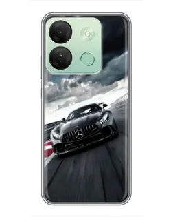 Чехол для Infinix Smart 7 HD с картинкой «Гоночный Mercedes AMG»