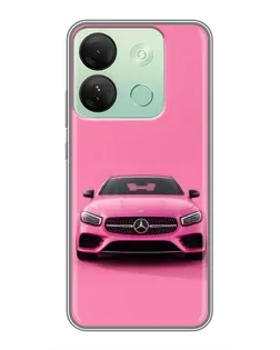 Чехол для Infinix Smart 7 HD с картинкой «Розовый Mercedes AMG»