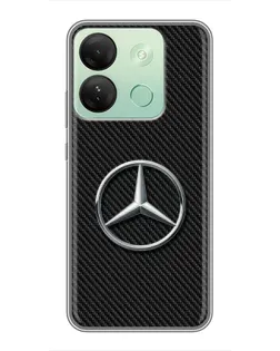 Чехол для Infinix Smart 7 HD с картинкой «Карбоновый Mercedes стиль»