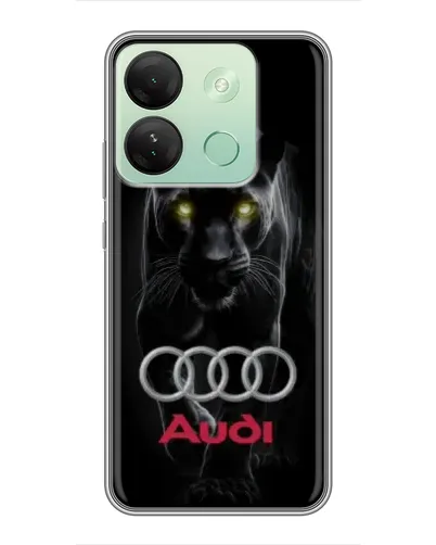Чехол для Infinix Smart 7 HD с картинкой «Пантера и Audi» Чехол для Infinix Smart 7 HD с картинкой «Пантера и Audi»