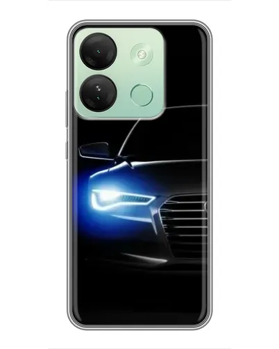 Чехол для Infinix Smart 7 HD с картинкой «Неоновый взгляд Audi» Чехол для Infinix Smart 7 HD с картинкой «Неоновый взгляд Audi»