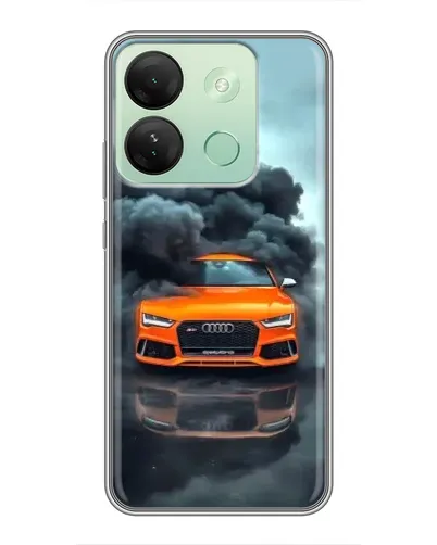 Чехол для Infinix Smart 7 HD с картинкой «Audi в облаках дыма» Чехол для Infinix Smart 7 HD с картинкой «Audi в облаках дыма»