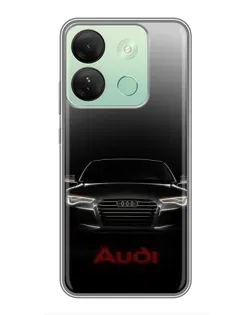 Чехол для Infinix Smart 7 HD с картинкой «Audi — градиентный контур»