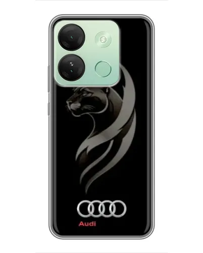 Чехол для Infinix Smart 7 HD с картинкой «Графика — пантера и Audi» Чехол для Infinix Smart 7 HD с картинкой «Графика — пантера и Audi»