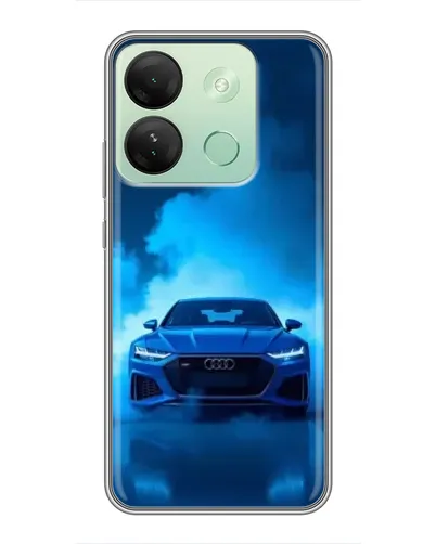 Чехол для Infinix Smart 7 HD с картинкой «Audi — голубая энергия» Чехол для Infinix Smart 7 HD с картинкой «Audi — голубая энергия»