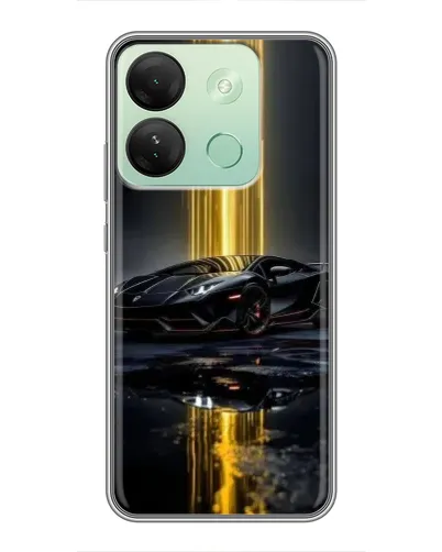 Чехол для Infinix Smart 7 HD с картинкой «Ночной Lamborghini драйв»