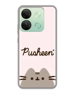 Чохол для Infinix Smart 7 HD з картинкою «Pusheen логотип» Чохол для Infinix Smart 7 HD з картинкою «Pusheen логотип»