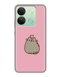 Чохол для Infinix Smart 7 HD з картинкою «Pusheen серце» Чохол для Infinix Smart 7 HD з картинкою «Pusheen серце»