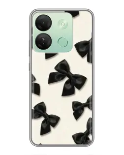Чехол для Infinix Smart 7 HD с картинкой «Черные бантики» Чехол для Infinix Smart 7 HD с картинкой «Черные бантики»