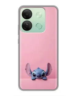 Чехол для Infinix Smart 7 HD с картинкой «Stitch выглядывает»