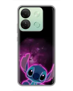 Чехол для Infinix Smart 7 HD с картинкой «Неоновый Stitch»