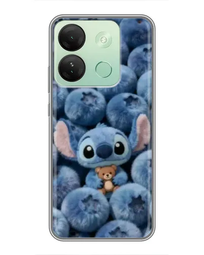 Чехол для Infinix Smart 7 HD с картинкой «Стич и голубика» Чехол для Infinix Smart 7 HD с картинкой «Стич и голубика»