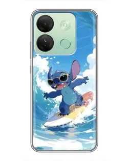 Чехол для Infinix Smart 7 HD с картинкой «Стич на волне»
