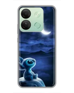 Чехол для Infinix Smart 7 HD с картинкой «Лунная ночь Стича»