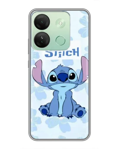 Чехол для Infinix Smart 7 HD с картинкой «Stitch среди цветов» Чехол для Infinix Smart 7 HD с картинкой «Stitch среди цветов»