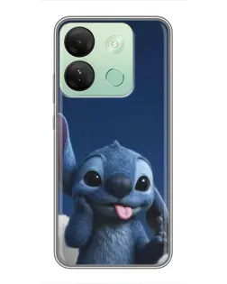 Чехол для Infinix Smart 7 HD с картинкой «Стич в облаках»