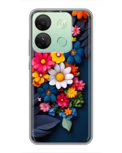 Чехол для Infinix Smart 7 HD с картинкой «Цветочная феерия»