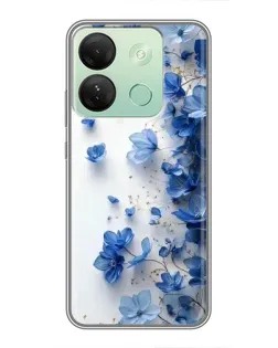 Чохол для Infinix Smart 7 HD з картинкою «Блакитний квітковий каскад» Чохол для Infinix Smart 7 HD з картинкою «Блакитний квітковий каскад»