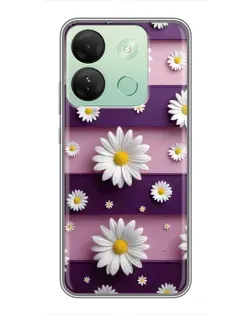 Чохол для Infinix Smart 7 HD з картинкою «Ромашки на фіолетовому» Чохол для Infinix Smart 7 HD з картинкою «Ромашки на фіолетовому»
