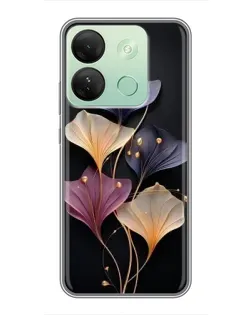 Чохол для Infinix Smart 7 HD з картинкою «Лілові квіти грації» Чохол для Infinix Smart 7 HD з картинкою «Лілові квіти грації»