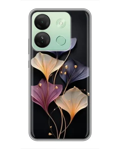 Чехол для Infinix Smart 7 HD с картинкой «Лиловые цветы грации»