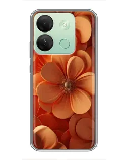 Чохол для Infinix Smart 7 HD з картинкою «Помаранчева макро квітка» Чохол для Infinix Smart 7 HD з картинкою «Помаранчева макро квітка»