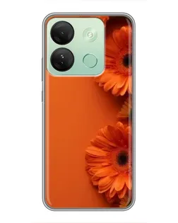 Чохол для Infinix Smart 7 HD з картинкою «Помаранчеві гербери» Чохол для Infinix Smart 7 HD з картинкою «Помаранчеві гербери»