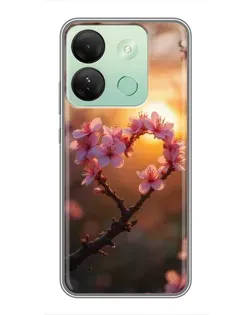 Чохол для Infinix Smart 7 HD з картинкою «Рожевий цвіт сердечко на тлі заходу» Чохол для Infinix Smart 7 HD з картинкою «Рожевий цвіт сердечко на тлі заходу»