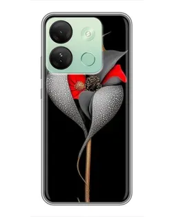 Чохол для Infinix Smart 7 HD з картинкою «Срібна фантазійна квітка» Чохол для Infinix Smart 7 HD з картинкою «Срібна фантазійна квітка»