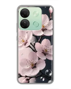Чохол для Infinix Smart 7 HD з картинкою «Ніжня сакура та краплі» Чохол для Infinix Smart 7 HD з картинкою «Ніжня сакура та краплі»