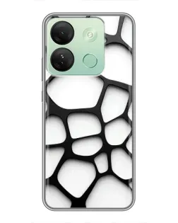Чехол для Infinix Smart 7 HD с картинкой «Белая объемная сетка» Чехол для Infinix Smart 7 HD с картинкой «Белая объемная сетка»