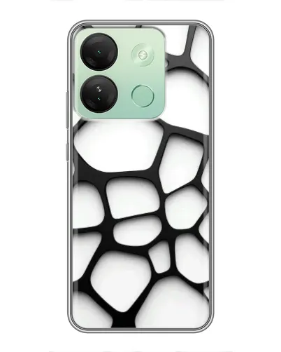 Чехол для Infinix Smart 7 HD с картинкой «Белая объемная сетка» Чехол для Infinix Smart 7 HD с картинкой «Белая объемная сетка»
