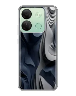 Чохол для Infinix Smart 7 HD з картинкою «Об'ємні сині складки» Чохол для Infinix Smart 7 HD з картинкою «Об'ємні сині складки»